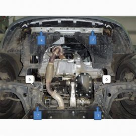 Kolchuga Защита двигателя, КПП и радиатора на Chevrolet Lacetti '02- (ZiPoFlex-оцинковка)