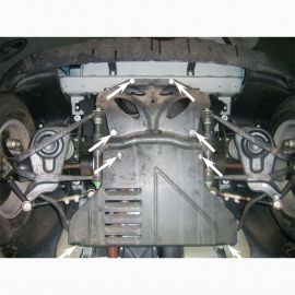 Kolchuga Защита двигателя, КПП и радиатора на Chevrolet Niva I '02-10 (ZiPoFlex-оцинковка)