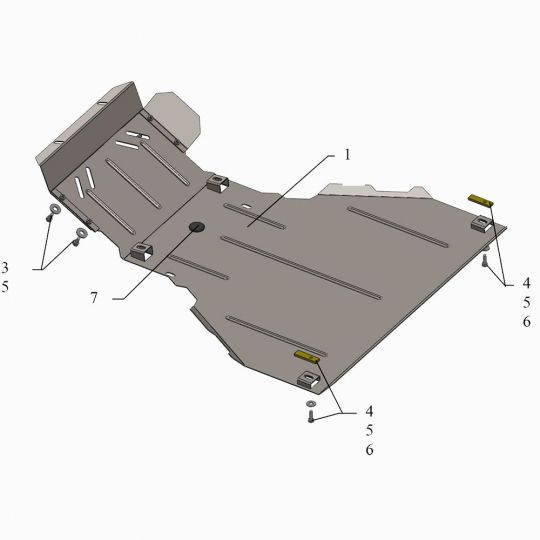 Kolchuga Защита двигателя, КПП и радиатора на Chevrolet Niva I '02-10 (ZiPoFlex-оцинковка) Kolchuga Защита двигателя, КПП и радиатора на Chevrolet Niva I '02-10 (ZiPoFlex-оцинковка)