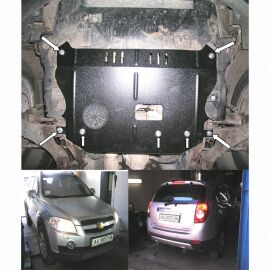 Kolchuga Защита двигателя, КПП и части раздатки на Chevrolet Captiva '06-10 (ZiPoFlex-оцинковка)