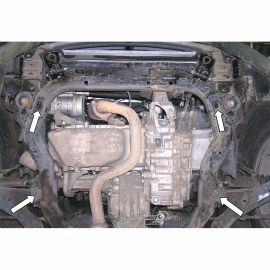 Kolchuga Защита двигателя, КПП и части раздатки на Chevrolet Captiva '06-10 (ZiPoFlex-оцинковка)