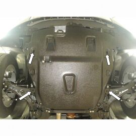 Kolchuga Защита двигателя, КПП и раздатки на Chevrolet Captiva '12- (ZiPoFlex-оцинковка)
