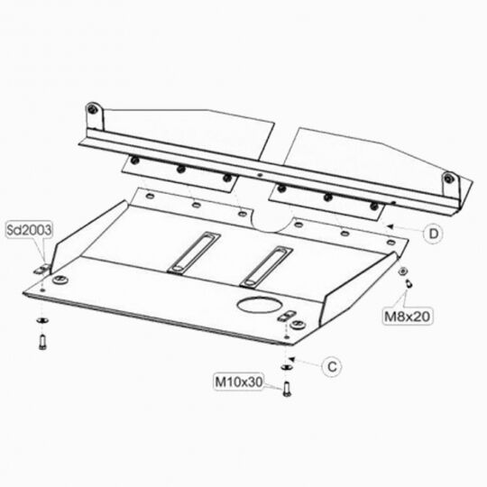 Kolchuga Защита двигателя, КПП и радиатора на Chrysler Neon I '94-99 Kolchuga Защита двигателя, КПП и радиатора на Chrysler Neon I '94-99