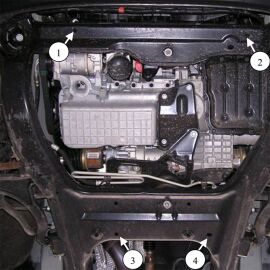 Kolchuga Защита двигателя, КПП и радиатора на Chrysler Pacifica I '03-07