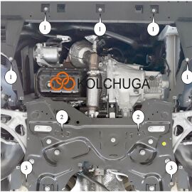 Kolchuga Защита двигателя и КПП на Citroen Berlingo III '18-
