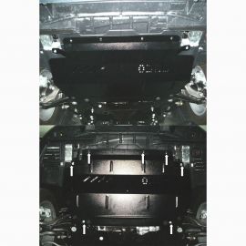 Kolchuga Защита двигателя, КПП и части радиатора на Citroen C5 II '08- (ZiPoFlex-оцинковка)