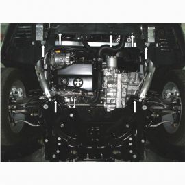 Kolchuga Защита двигателя, КПП и части радиатора на Citroen C5 II '08-