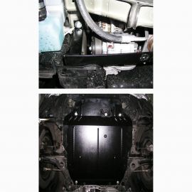 Kolchuga Защита двигателя, КПП и радиатора на Citroen C-Crosser '07-13 (ZiPoFlex-оцинковка)