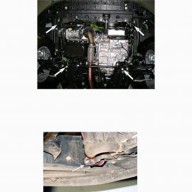 Kolchuga Защита двигателя, КПП и радиатора на Citroen C3 II '09-16 (V-1,6 ЕР6)