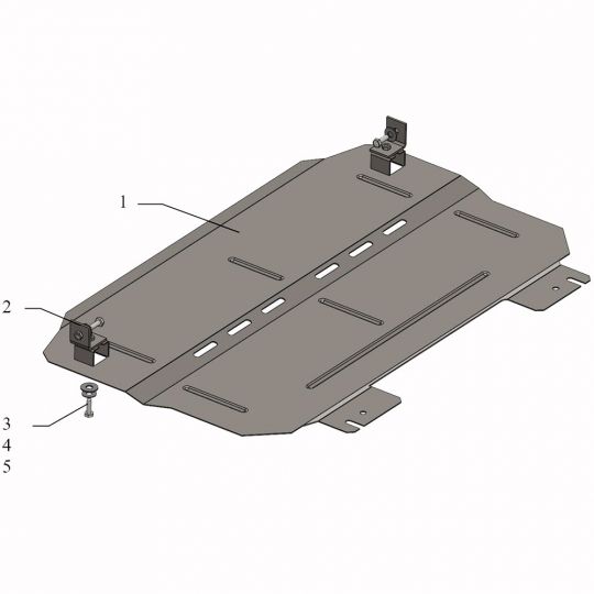 Kolchuga Защита двигателя, КПП и радиатора на Citroen C3 III '16- Kolchuga Защита двигателя, КПП и радиатора на Citroen C3 III '16-