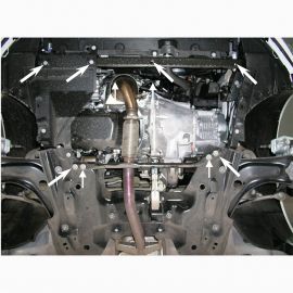 Kolchuga Защита двигателя, КПП и радиатора на Citroen C3 Picasso '09-17 (ZiPoFlex-оцинковка)