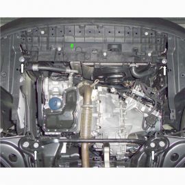 Kolchuga Защита двигателя, КПП и радиатора на Citroen C4 Cactus '14-