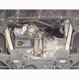 Kolchuga Защита двигателя, КПП и радиатора на Citroen C4 Picasso II '13-18