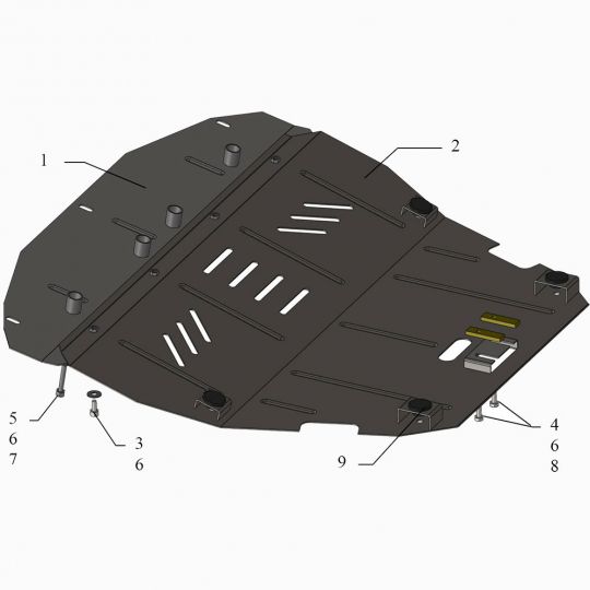 Kolchuga Защита двигателя, КПП и радиатора на Citroen Evasion '94-02 (ZiPoFlex-оцинковка) Kolchuga Защита двигателя, КПП и радиатора на Citroen Evasion '94-02 (ZiPoFlex-оцинковка)