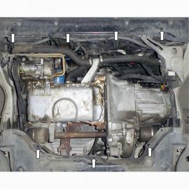 Kolchuga Защита двигателя, КПП и радиатора на Citroen Jumper I '94-06 (V-2,0і) (ZiPoFlex-оцинковка)