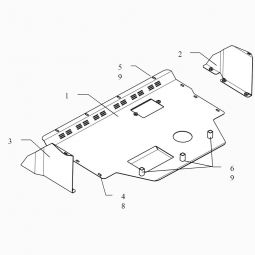 Kolchuga Защита двигателя, КПП и радиатора на Citroen Jumper I '94-06 (ZiPoFlex-оцинковка)