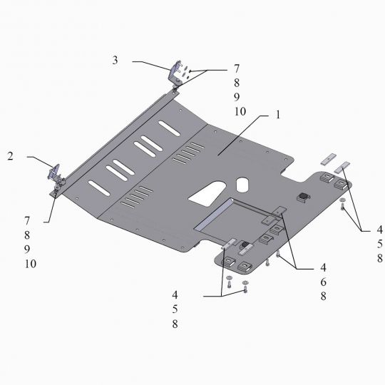 Kolchuga Защита двигателя, КПП и радиатора на Citroen Jumper II '06-14 (ZiPoFlex-оцинковка) Kolchuga Защита двигателя, КПП и радиатора на Citroen Jumper II '06-14 (ZiPoFlex-оцинковка)