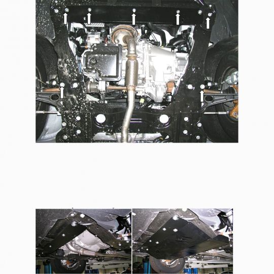 Kolchuga Защита двигателя, КПП и радиатора на Citroen Jumpy II '07-16 Kolchuga Защита двигателя, КПП и радиатора на Citroen Jumpy II '07-16