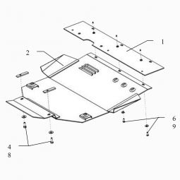 Kolchuga Защита двигателя, КПП и радиатора на Citroen Xsara Picasso '99-