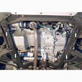 Kolchuga Защита двигателя и КПП на Dacia Logan I '04-13 (ZiPoFlex-оцинковка)
