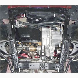 Kolchuga Защита двигателя, КПП и радиатора на Dacia Dokker '12- (ZiPoFlex-оцинковка)