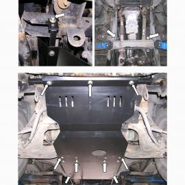 Kolchuga Защита двигателя, КПП, радиатора и редуктора на Dadi Shuttle '05-