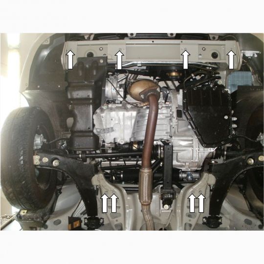 Kolchuga Защита двигателя, КПП и радиатора на Daewoo Lanos '12- Kolchuga Защита двигателя, КПП и радиатора на Daewoo Lanos '12-