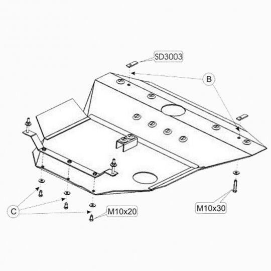 Kolchuga Защита двигателя, КПП и радиатора на Daewoo Leganza '97-08