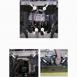 Kolchuga Защита двигателя, КПП и радиатора на Daewoo Nexia I '03-15