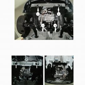 Kolchuga Защита двигателя, КПП и радиатора на Daewoo Nexia I '08-15