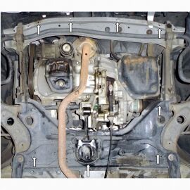 Kolchuga Защита двигателя, КПП и радиатора на Daihatsu Materia '06-