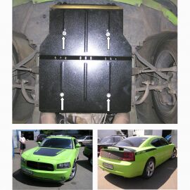 Kolchuga Защита двигателя и частично КПП на Dodge Charger LX '06-10 (RT)