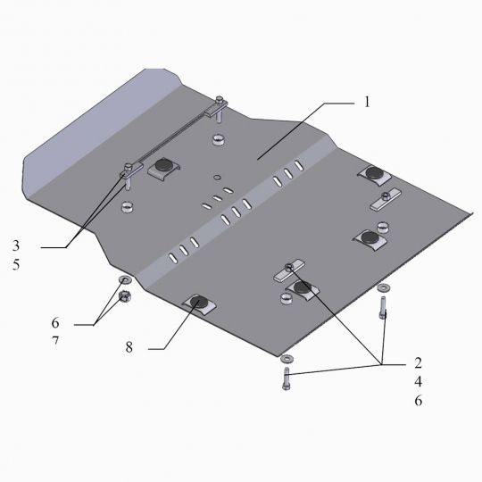 Kolchuga Защита двигателя и частично КПП на Dodge Charger LX '06-10 (RT) Kolchuga Защита двигателя и частично КПП на Dodge Charger LX '06-10 (RT)