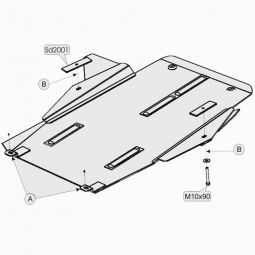 Kolchuga Защита двигателя и КПП на Dodge Intrepid '92-03