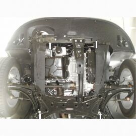 Kolchuga Защита двигателя, КПП и радиатора на Dodge Caliber '07-12 (V-2,0) (ZiPoFlex-оцинковка)