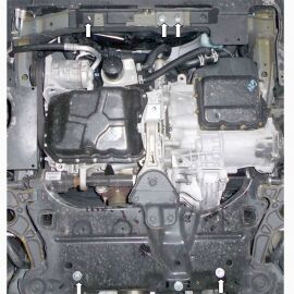 Kolchuga Защита двигателя, КПП и радиатора на Dodge Journey I '11- (ZiPoFlex-оцинковка)