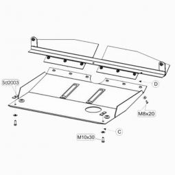 Kolchuga Защита двигателя, КПП и радиатора на Dodge Neon I '94-99