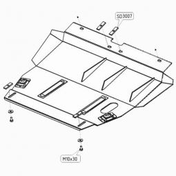 Kolchuga Защита двигателя, КПП и радиатора на Dodge Stratus '95-06
