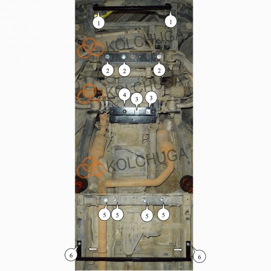 Kolchuga Защита двигателя, КПП, РКПП и радиатора на Dodge Ram 1500 III '02-09 (ZiPoFlex) Kolchuga Защита двигателя, КПП, РКПП и радиатора на Dodge Ram 1500 III '02-09 (ZiPoFlex)