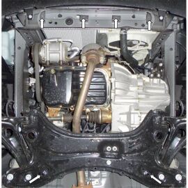 Kolchuga Защита двигателя, КПП и радиатора на Faw V5 '09-