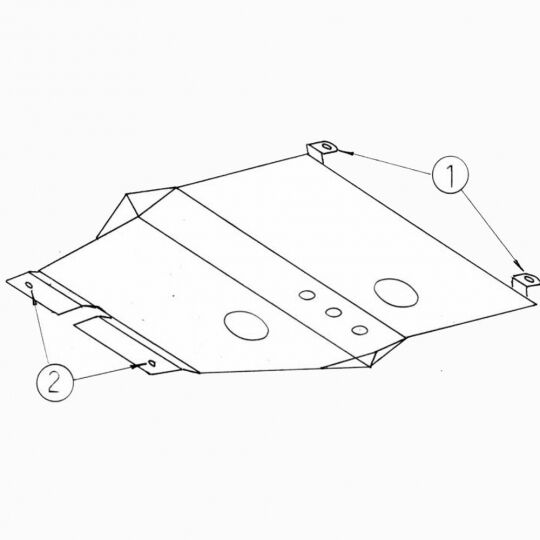 Kolchuga Защита двигателя и КПП на Fiat Tipo I '88-95
