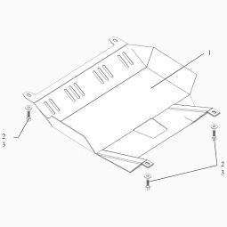 Kolchuga Защита двигателя, КПП и части радиатора на Fiat Albea '02-12