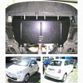 Kolchuga Защита двигателя, КПП и радиатора на Fiat 500 '07-