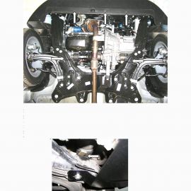 Kolchuga Защита двигателя, КПП и радиатора на Fiat 500 '07- (ZiPoFlex-оцинковка)