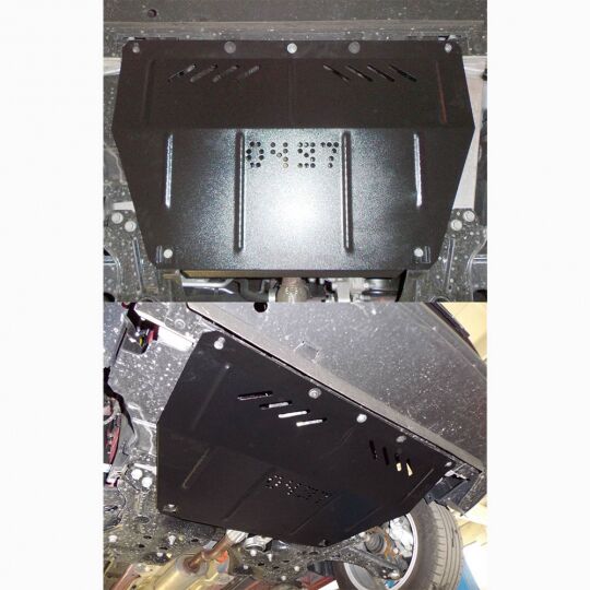 Kolchuga Защита двигателя, КПП и радиатора на Fiat 500L '12- Kolchuga Защита двигателя, КПП и радиатора на Fiat 500L '12-