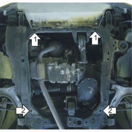 Kolchuga Защита двигателя, КПП и радиатора на Fiat Croma II '05-10