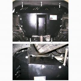 Kolchuga Защита двигателя, КПП и радиатора на Fiat Doblo I '00-10 (ZiPoFlex-оцинковка)