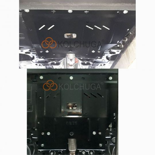 Kolchuga Защита двигателя, КПП и радиатора на Fiat Doblo II '10- Kolchuga Защита двигателя, КПП и радиатора на Fiat Doblo II '10-