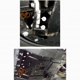 Kolchuga Защита двигателя, КПП и радиатора на Fiat Ducato III '14- (V-2,2Hdі) (ZiPoFlex-оцинковка)