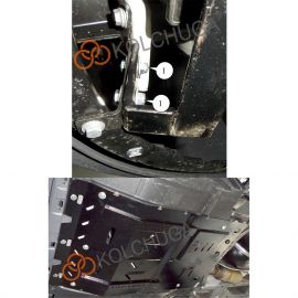 Kolchuga Защита двигателя, КПП и радиатора на Fiat Ducato III '14- (V-2,3D) (ZiPoFlex-оцинковка)